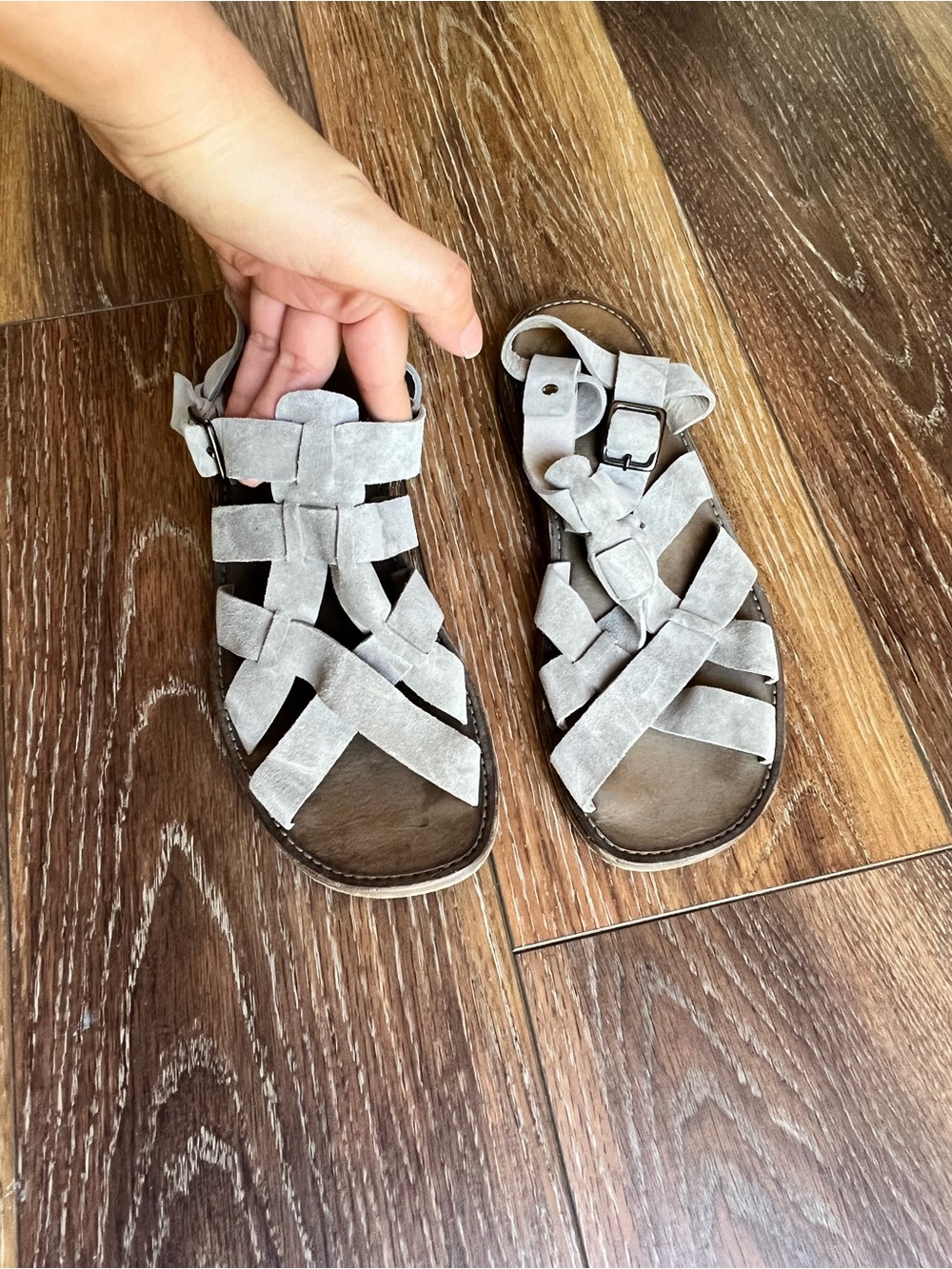Officine Creative Fisherman Sandals Suede Leather Made In Italy EU 37.5 - Picture 4 of 10